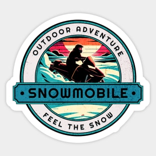 Snowmobile Outdoor Adventure Design Sticker